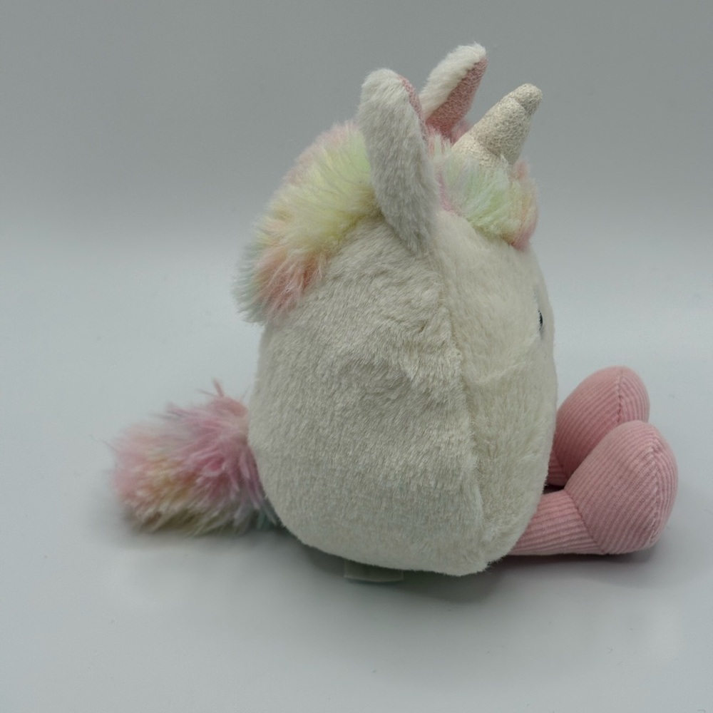 JELLYCAT I Am Amusabean Unicorn Pastel Multicolor Soft Plush Stuffed Toy 4 in - Picture 3 of 13